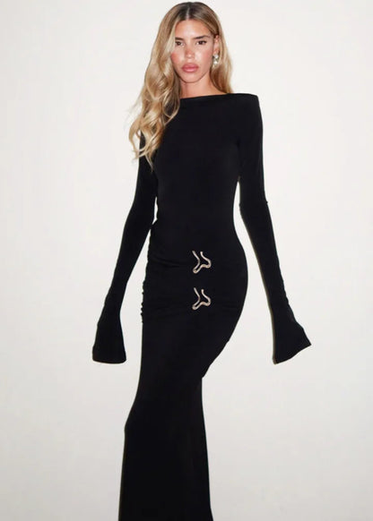 Eclipse Black Long Dress