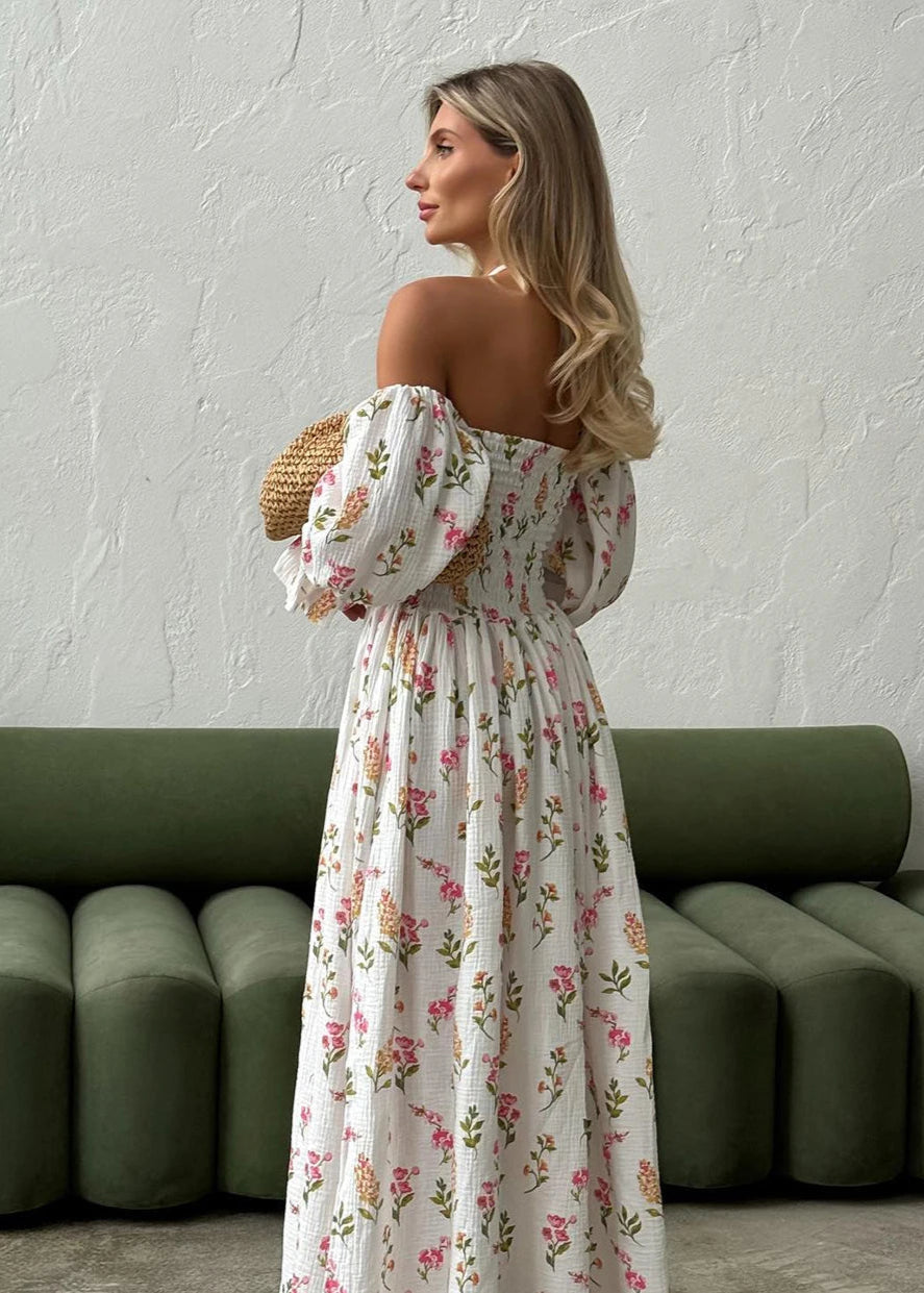 Summer Floral Midi Dress